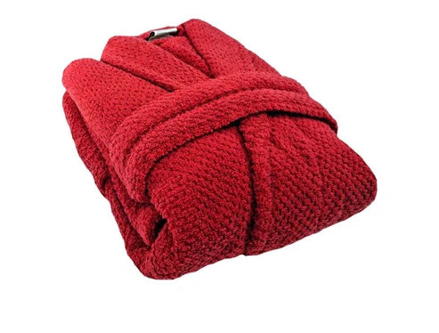 Halat de baie gros 100% Bumbac , Rosu, HLBR
