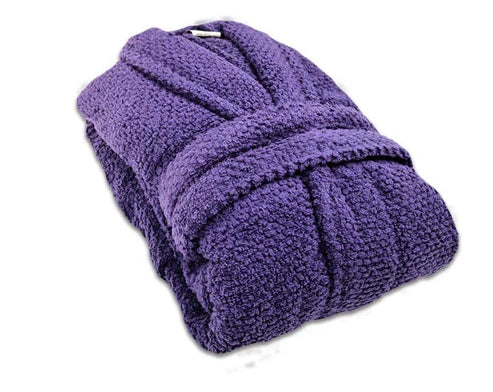 Halat de baie gros 100% Bumbac , Mov, HLBM