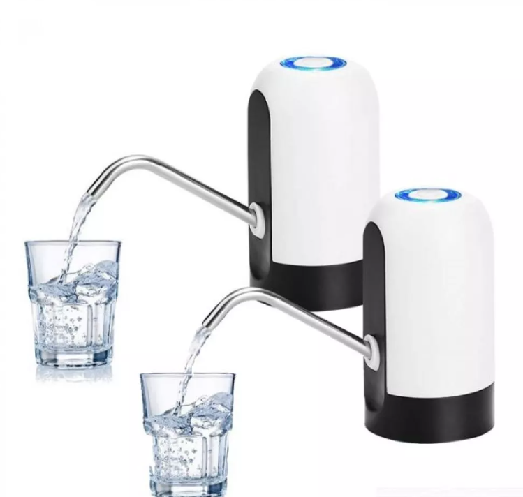 Pompa electrica pentru bidon / dozator, 1 + 1 gratuit, Dispenser apa de baut, încarcare usb
