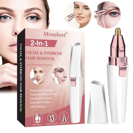Aparat Epilator Sprancene si Trimmer 2 in 1