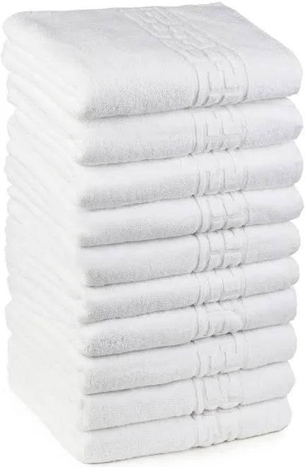 Set 20 prosoape medii, Bumbac 100%, 50X90 ,Model Greek Border, Alb, PF46