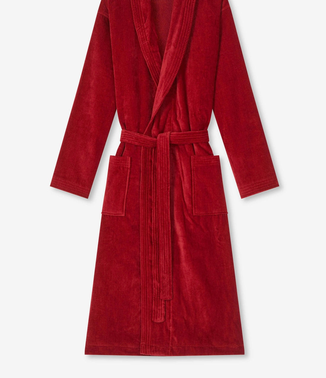 Halat de baie Premium, Velur, Bumbac foarte fin, Rosu, HV13