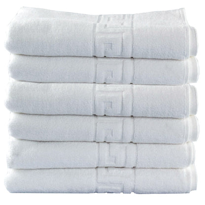 Set 40 Prosoape Hotel , 100% Bumbac 550gsm , Greek Border, ALB, PPH16