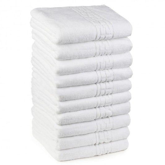 Set 40 Prosoape Hotel , 100% Bumbac 550gsm , Greek Border, ALB, PPH16