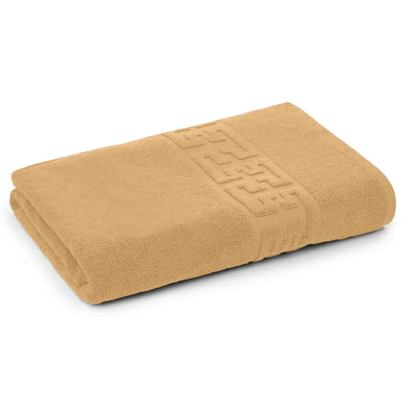 Prosop Bumbac 100%, 50x90 ,Model Greek Border, Maro, PF07