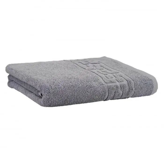 Prosop Bumbac 100%, 70x130 ,Model Greek Border, Gri, PCM09