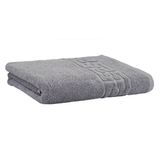 Prosop Bumbac 100%, 70x130 ,Model Greek Border, Gri, PCM09